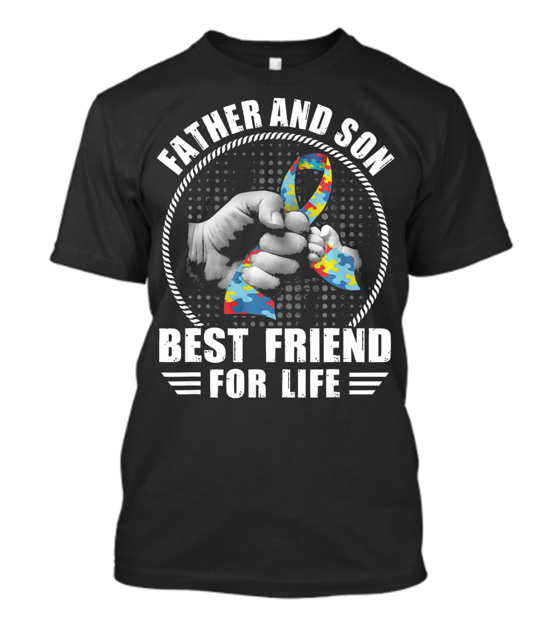 Father And Son Best Friend For Life Autism Awareness T-Shirt