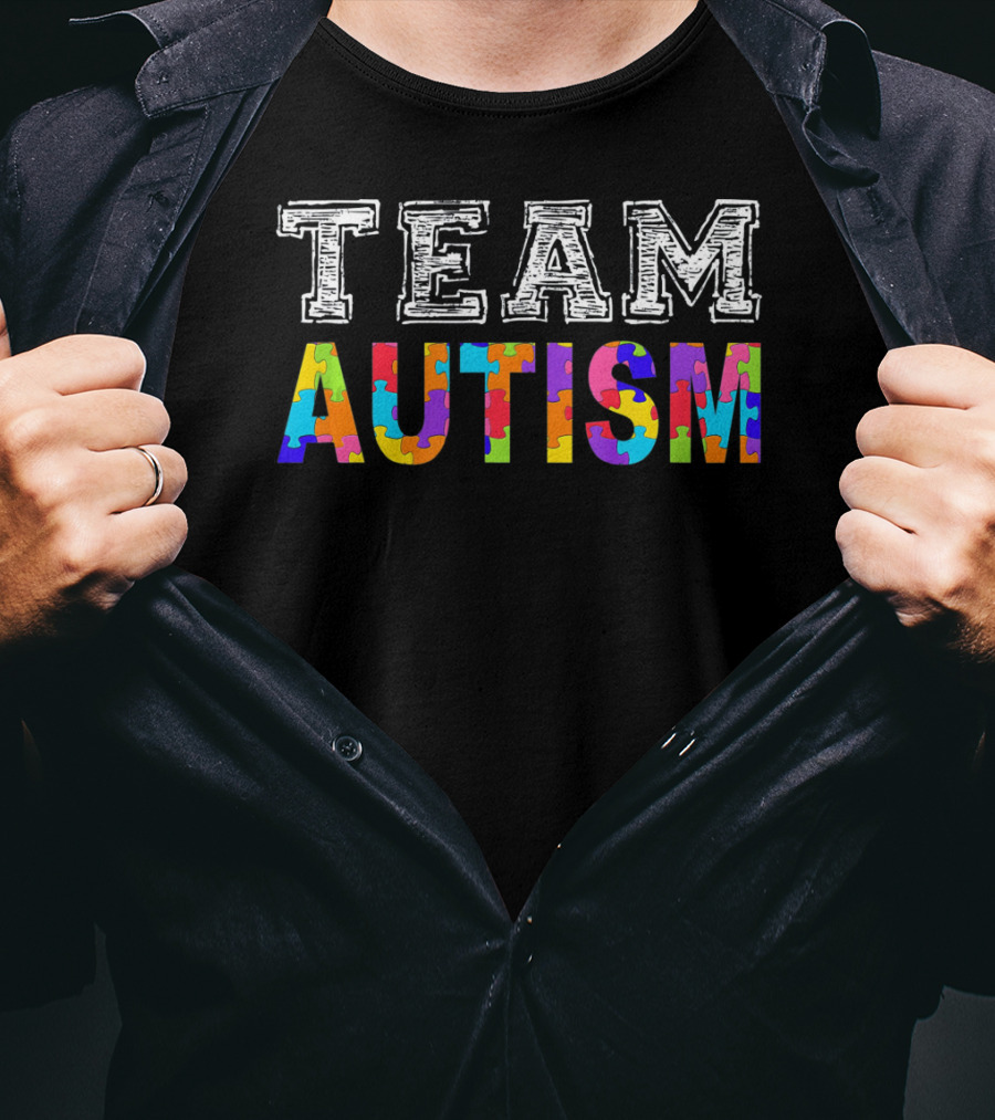 Team Autism Awareness Autism Squad Support T-Shirt