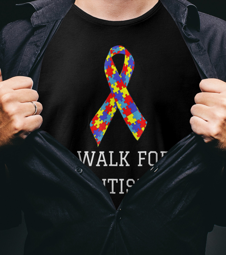 I Walk For Autism Awareness Puzzle T-Shirt