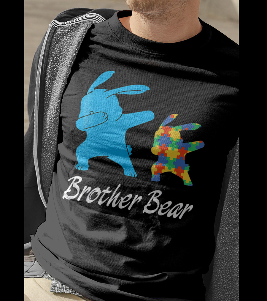Brother Bear Cute Bunny Puzzle T-Shirt