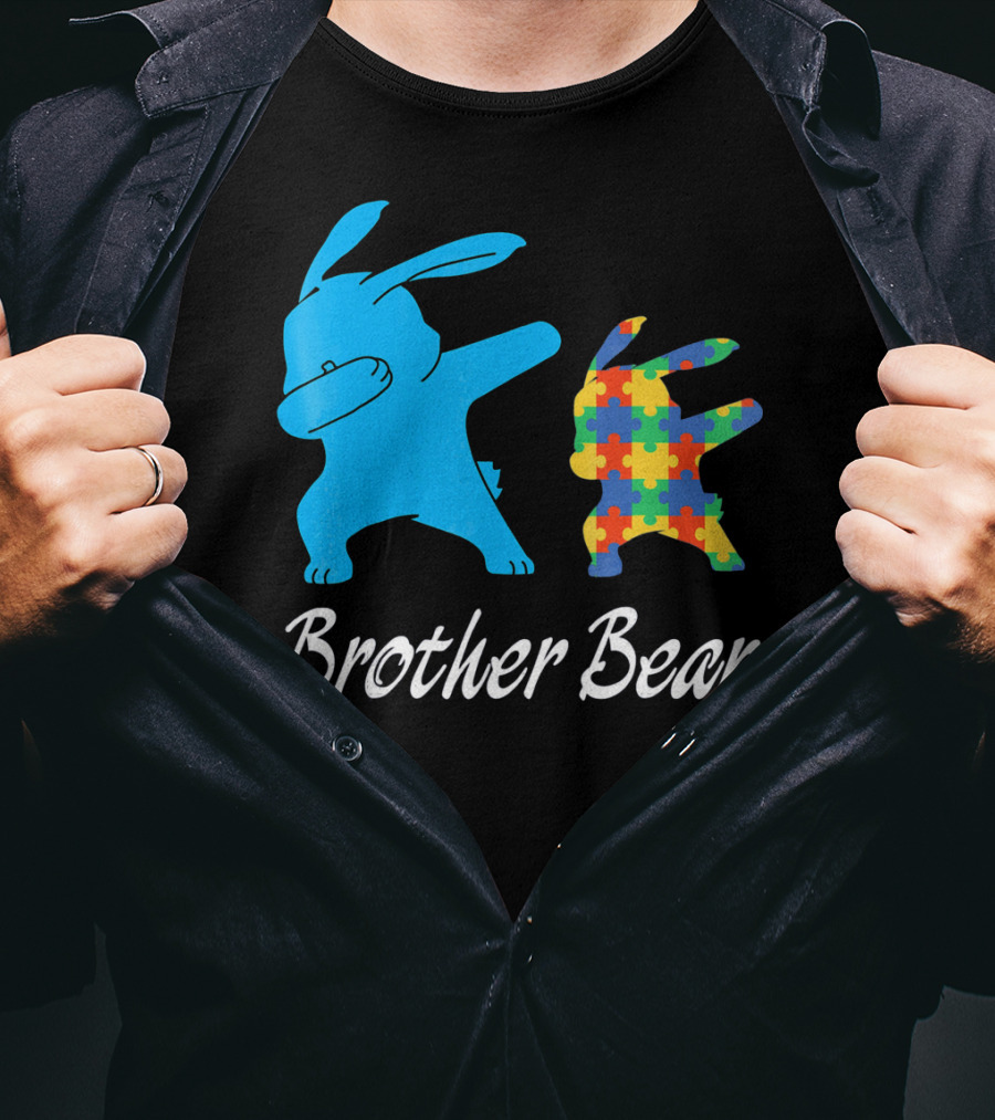 Brother Bear Cute Bunny Puzzle T-Shirt