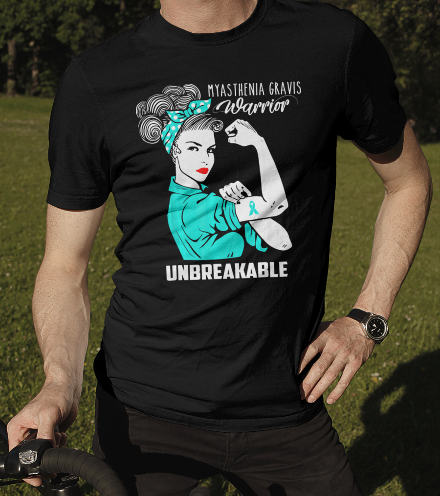 Myasthenia Gravis Warrior Unbreakable Strong Woman T-Shirt