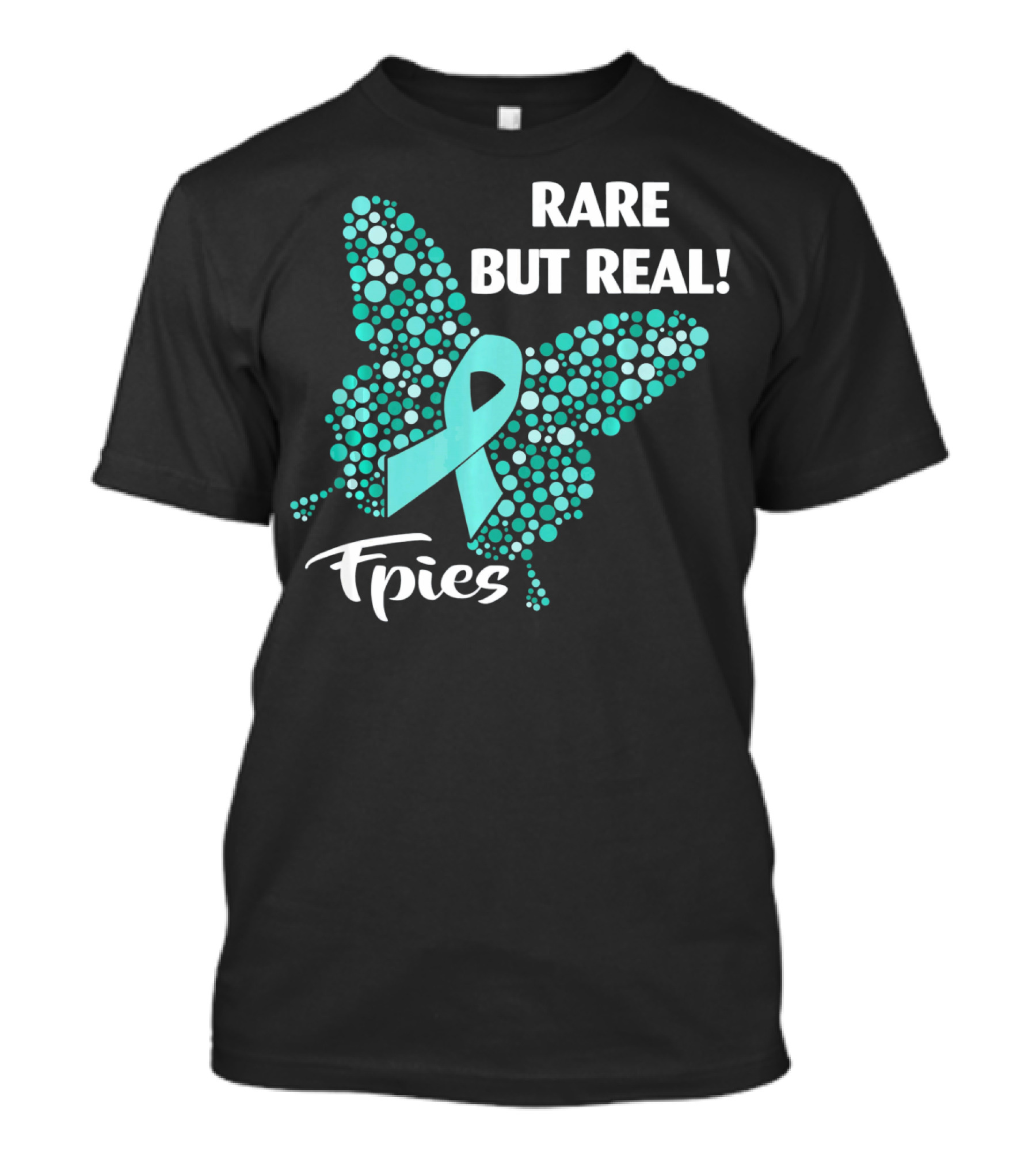 Rare But Real FPIES Awareness Ribbon Butterfly T-Shirt