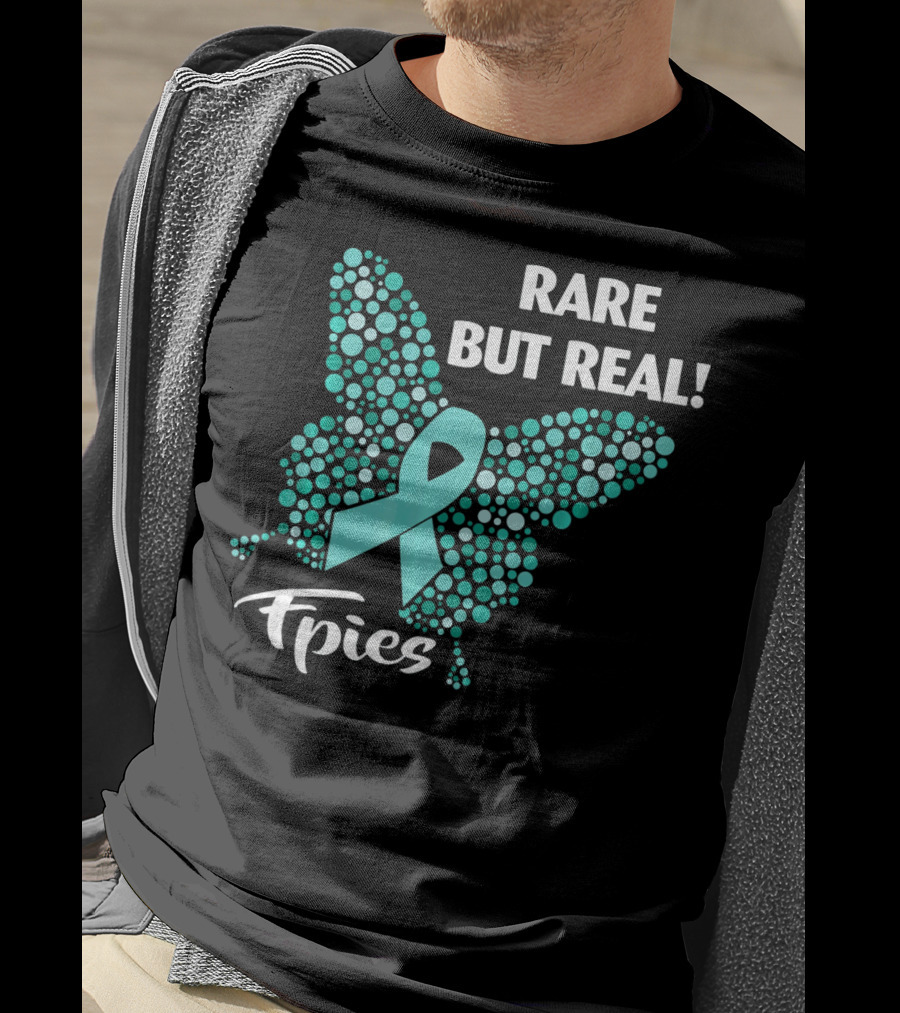 Rare But Real FPIES Awareness Ribbon Butterfly T-Shirt