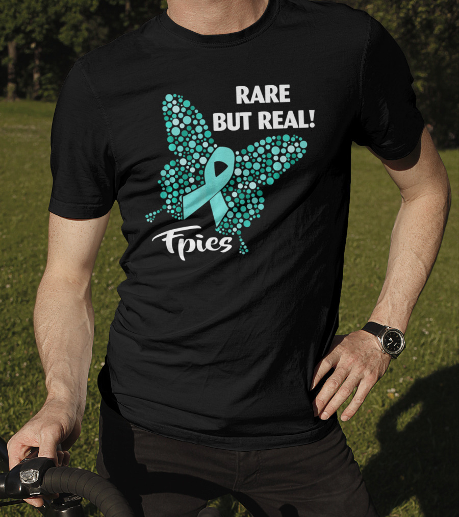 Rare But Real FPIES Awareness Ribbon Butterfly T-Shirt