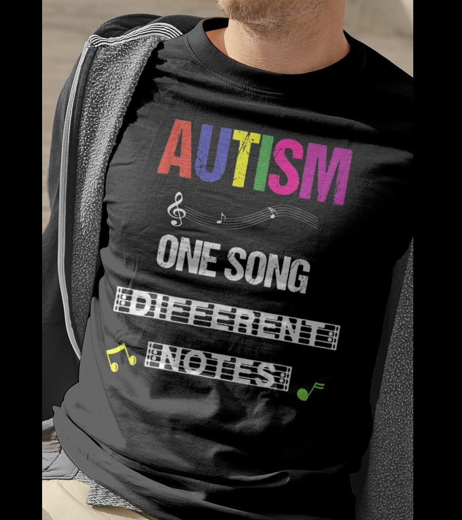 Autism One Song Different Notes T-Shirt