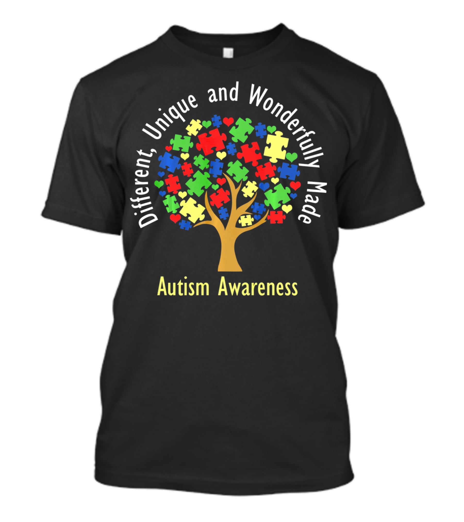 Different Unique And Wonderfully Made Autism Awareness T-Shirt