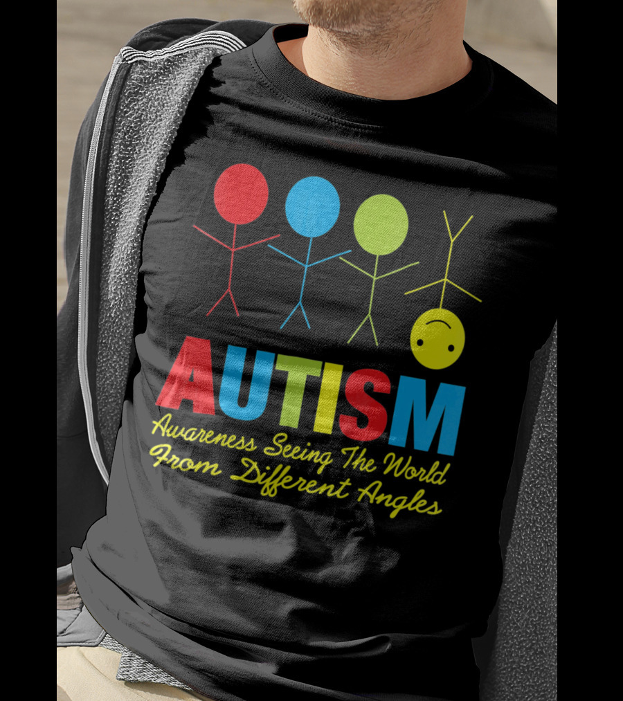 AUTISM Awareness Seeing The World From Different Angles T-Shirt