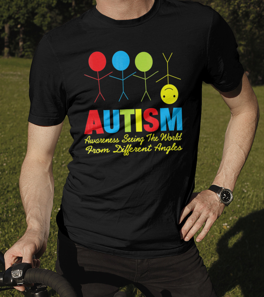 AUTISM Awareness Seeing The World From Different Angles T-Shirt
