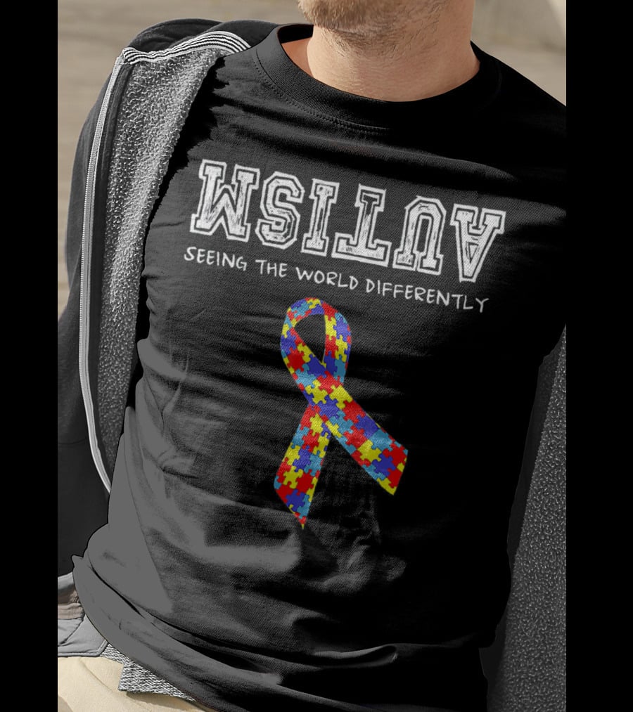 Autism Awareness Seeing The World Differently Puzzle T-Shirt