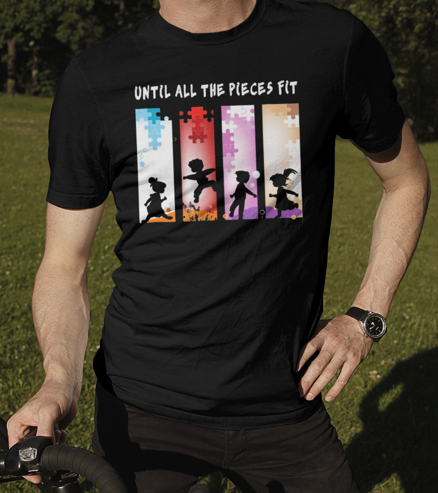 Until All The Pieces Fit Autism Awareness Puzzle T-Shirt