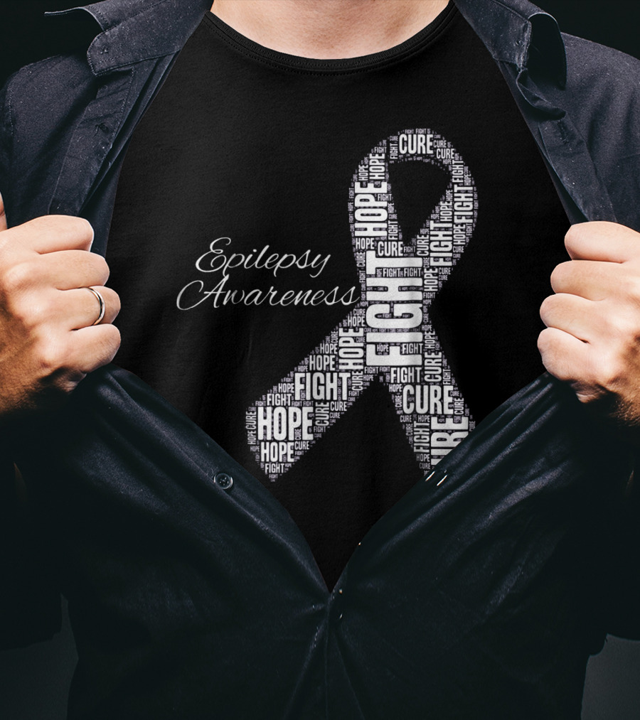 Epilepsy Awareness Hope Fight Cure T-Shirt
