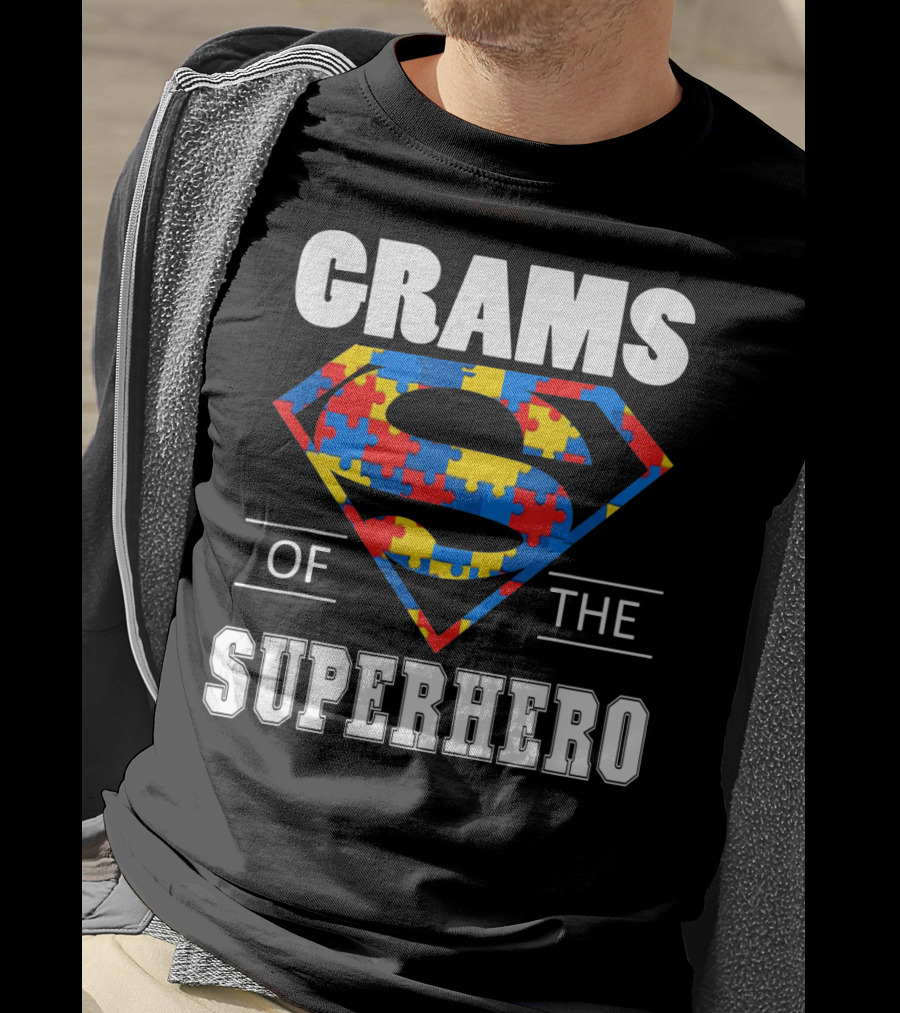 Super Grams Of The Superhero Autism Awareness Day T-Shirt