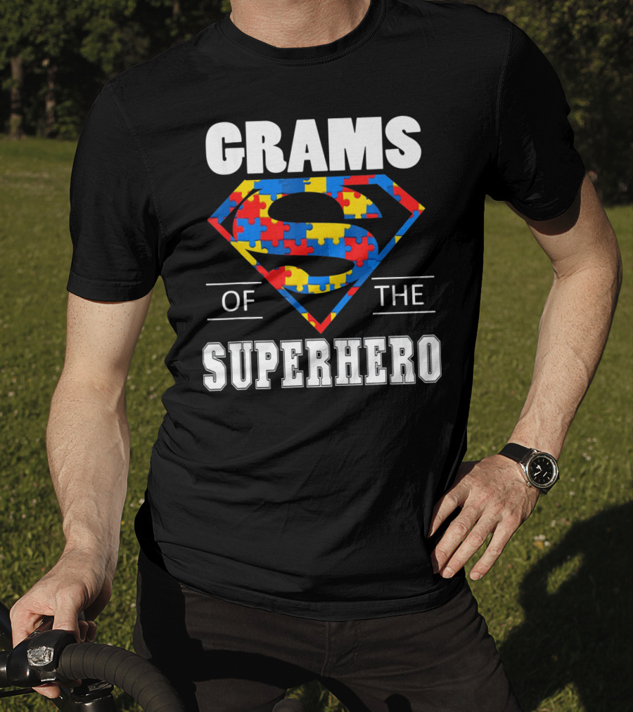 Super Grams Of The Superhero Autism Awareness Day T-Shirt