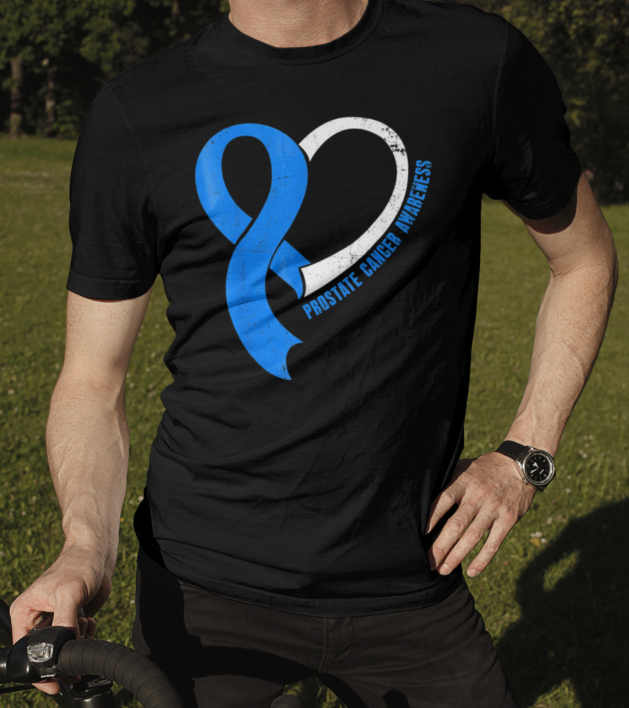 Prostate Cancer Awareness Heart T-Shirt
