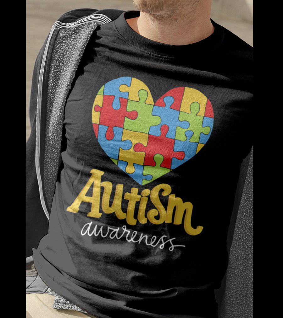 Puzzle Heart Autism Awareness Autism T-Shirt