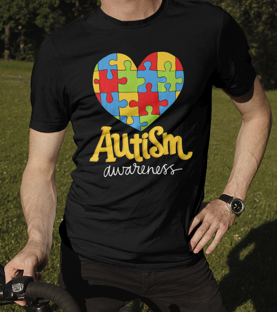 Puzzle Heart Autism Awareness Autism T-Shirt