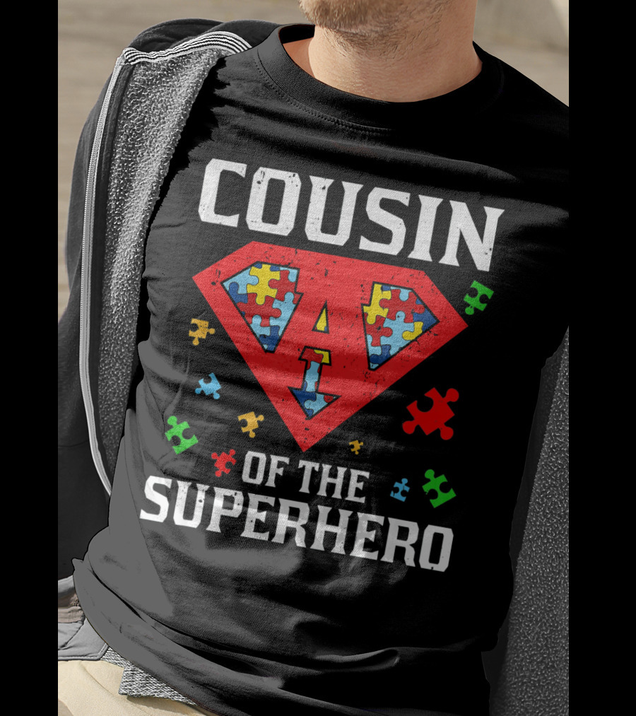 Cousin Of The Superhero Autism Awareness T-Shirt