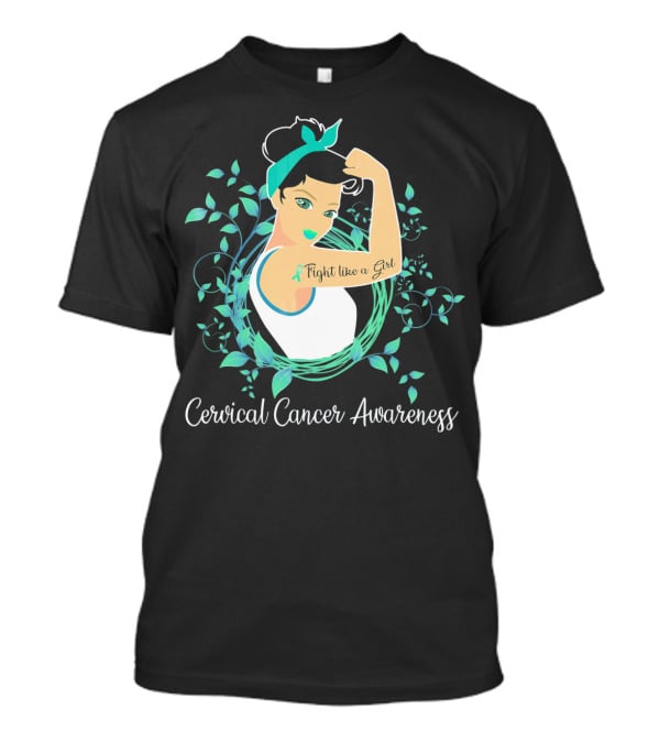 Cervical Cancer Awareness Fight Like A Girl T-Shirt