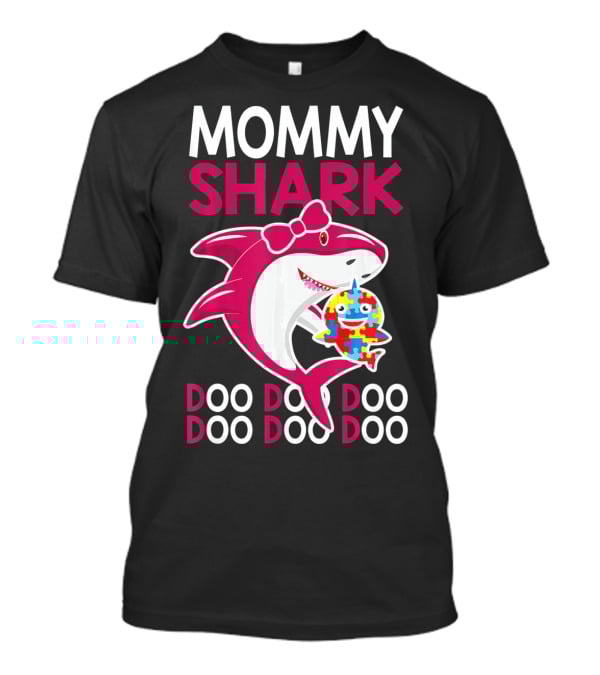 Mommy Shark Autism Awareness Doo Doo Doo T-Shirt