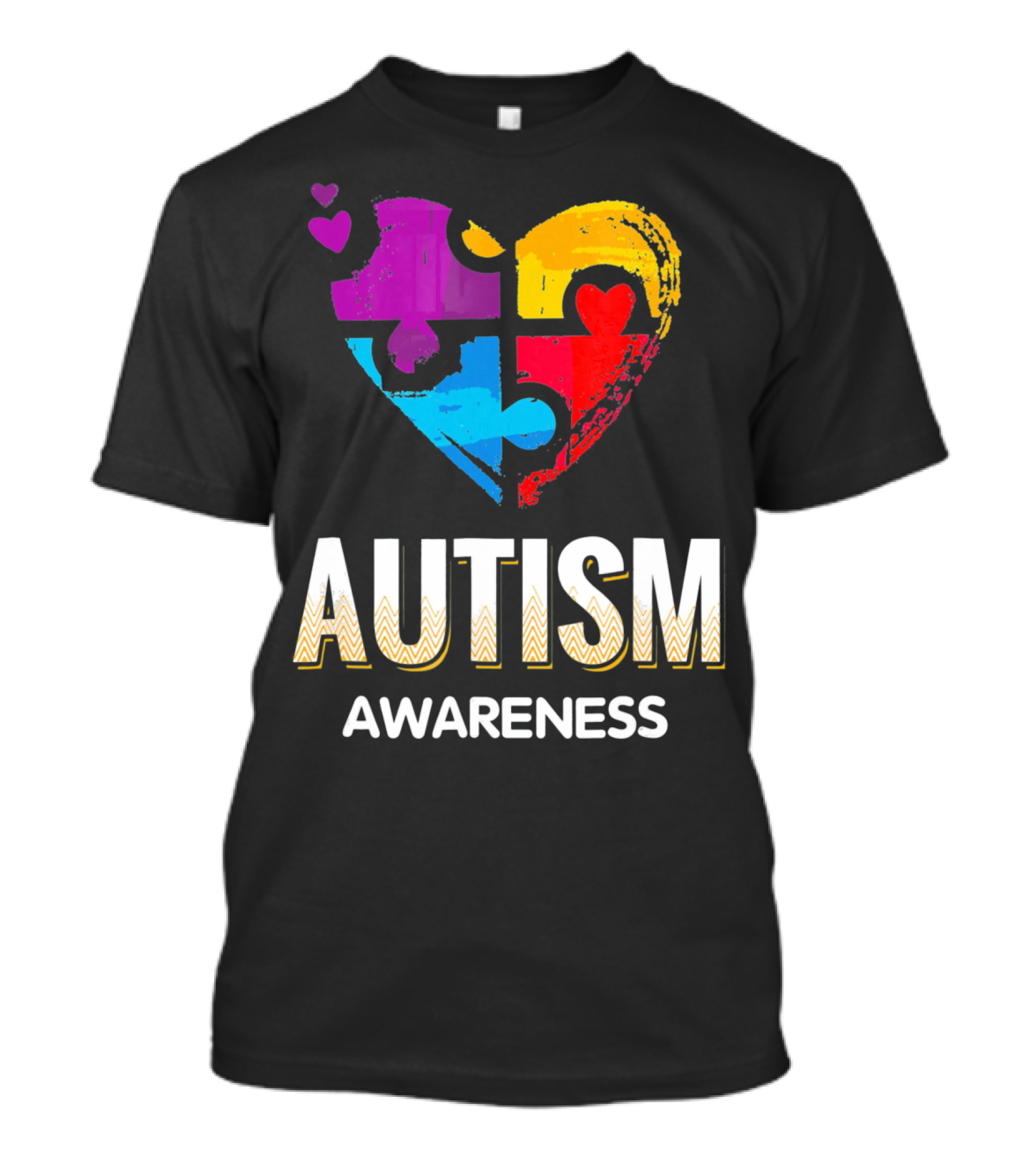 Autism Awareness Love Puzzle Heart T-Shirt