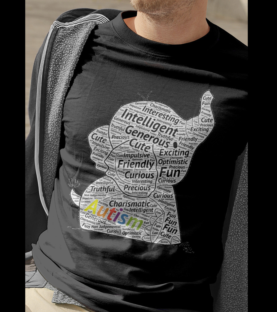 Autism Intelligent Generous Friendly Fun Elephant T-Shirt