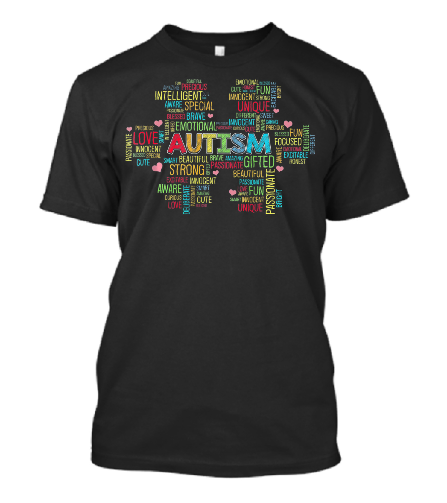 Autism Aware Special Beloved Intelligent Unique Strong Gifted Passionate Loving T-Shirt
