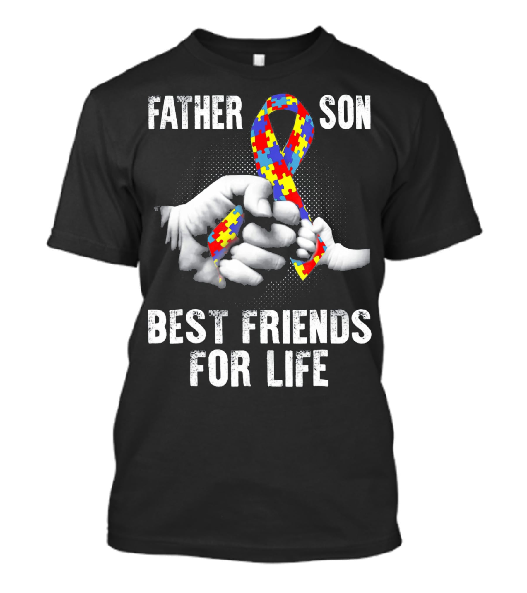 Father Son Best Friends For Life Autism Awareness T-Shirt