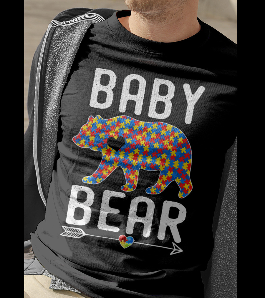 BABY BEAR Autism Puzzle Heart Awareness T-Shirt