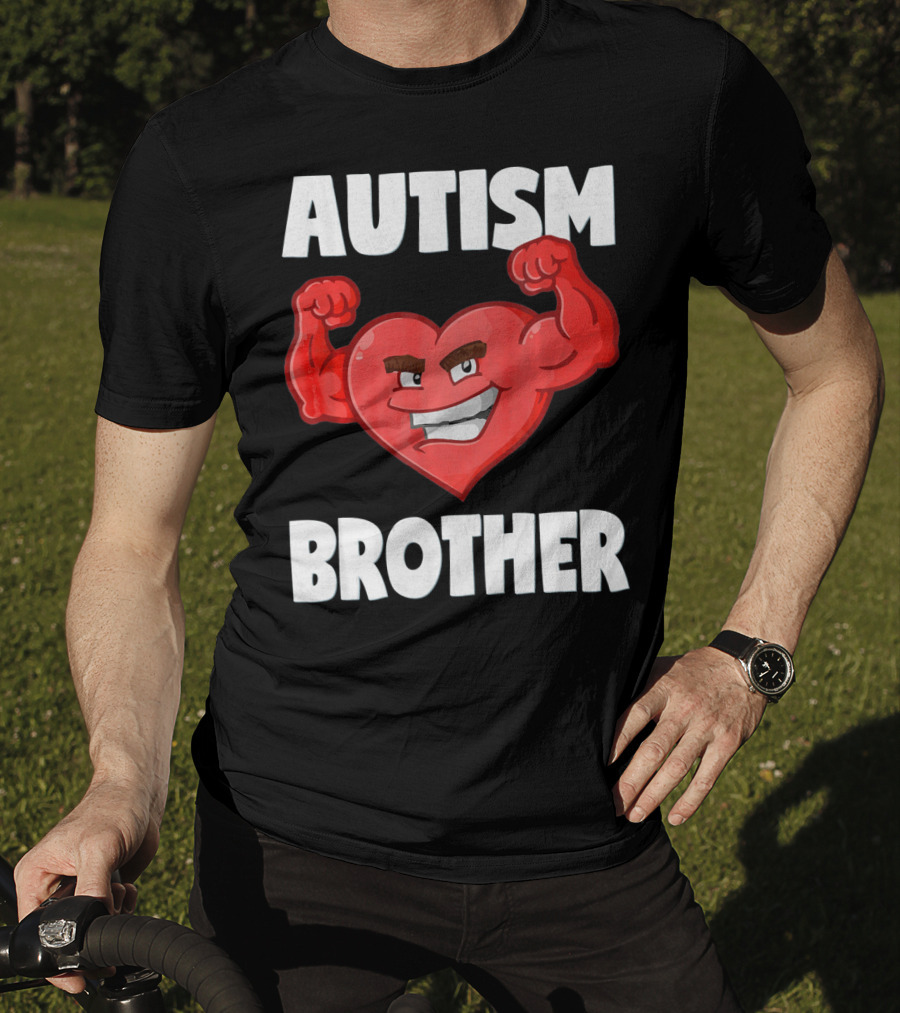 Autism Brother Heart Strong Brothers T-Shirt