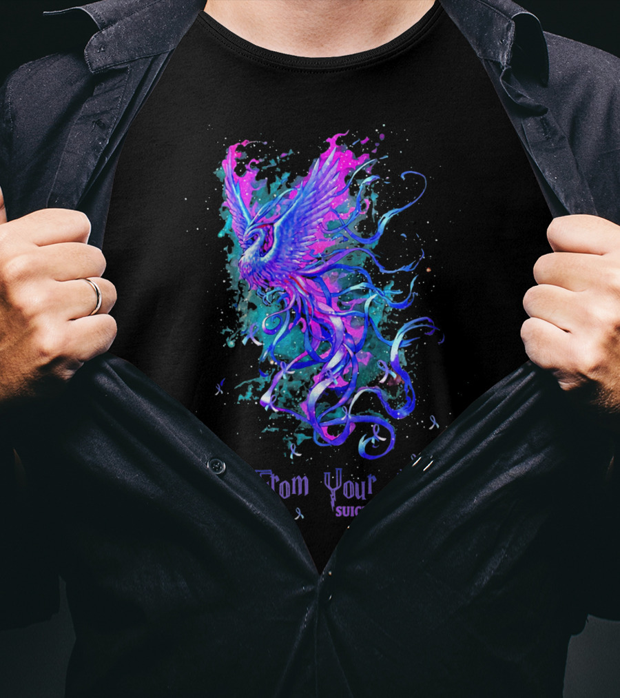 Rise From Your Ashes Phoenix Suicide Awareness T-Shirt