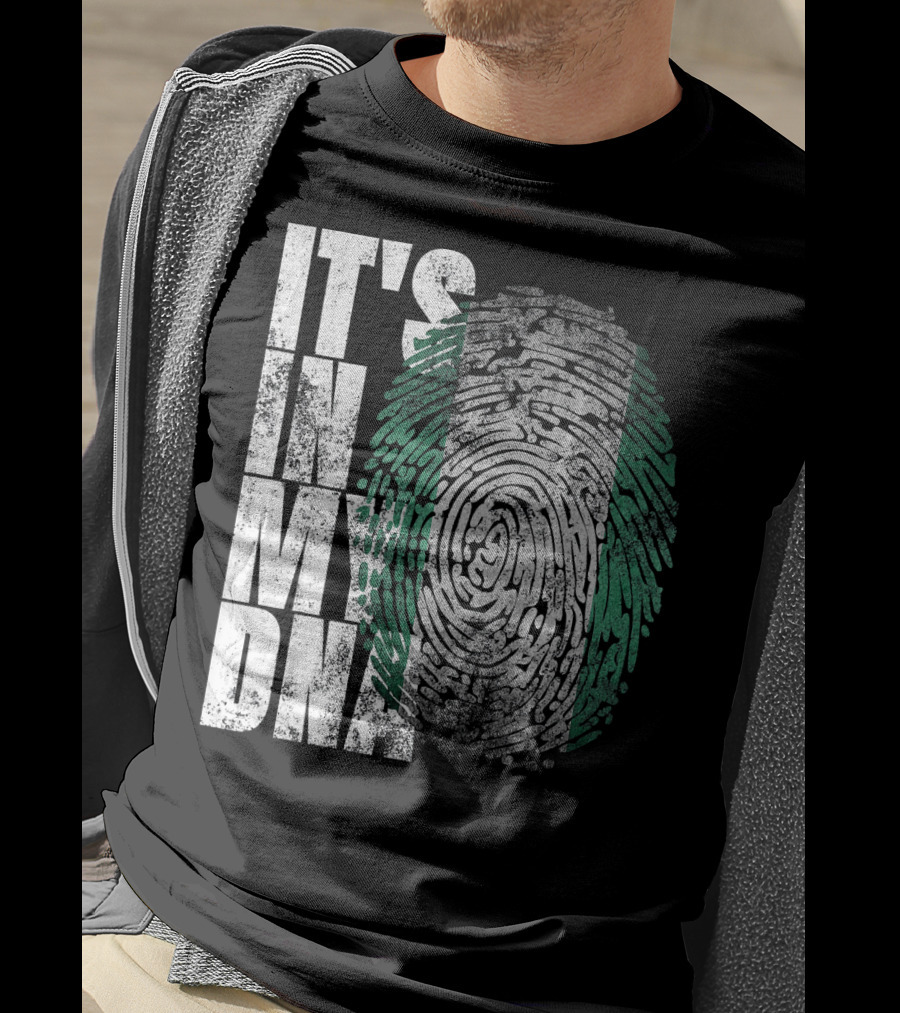 It's In My DNA Nigerian Heritage Fingerprint T-Shirt