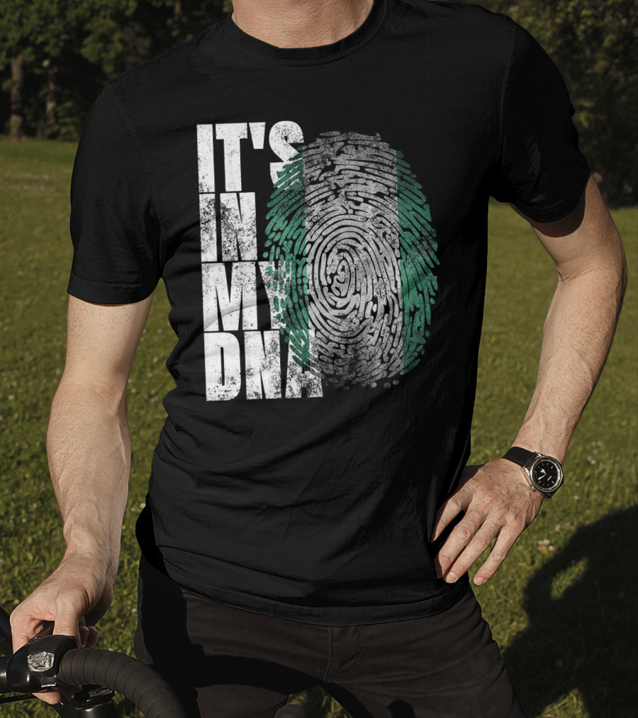 It's In My DNA Nigerian Heritage Fingerprint T-Shirt