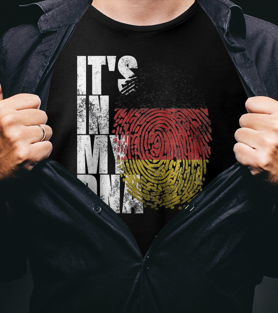 It's In My DNA German Flag Fingerprint Oktoberfest T-Shirt