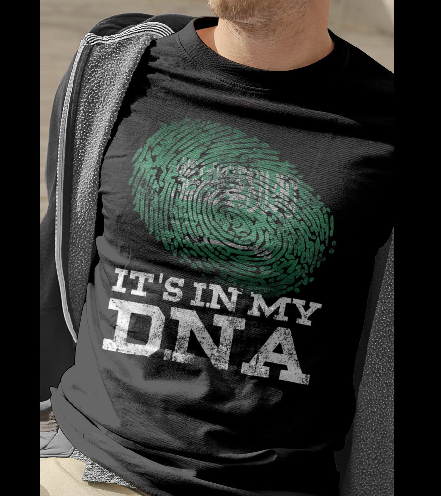 It's In My DNA Saudi Arabian Flag Fingerprint T-Shirt