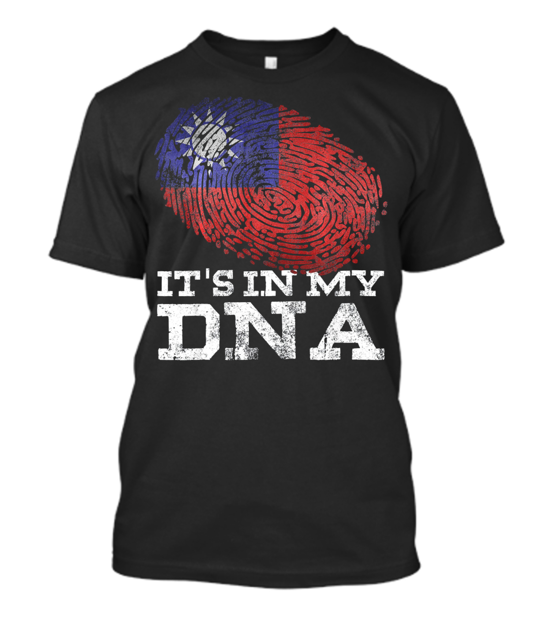 It's In My DNA Taiwanese Proud Asia Fingerprint Flag T-Shirt