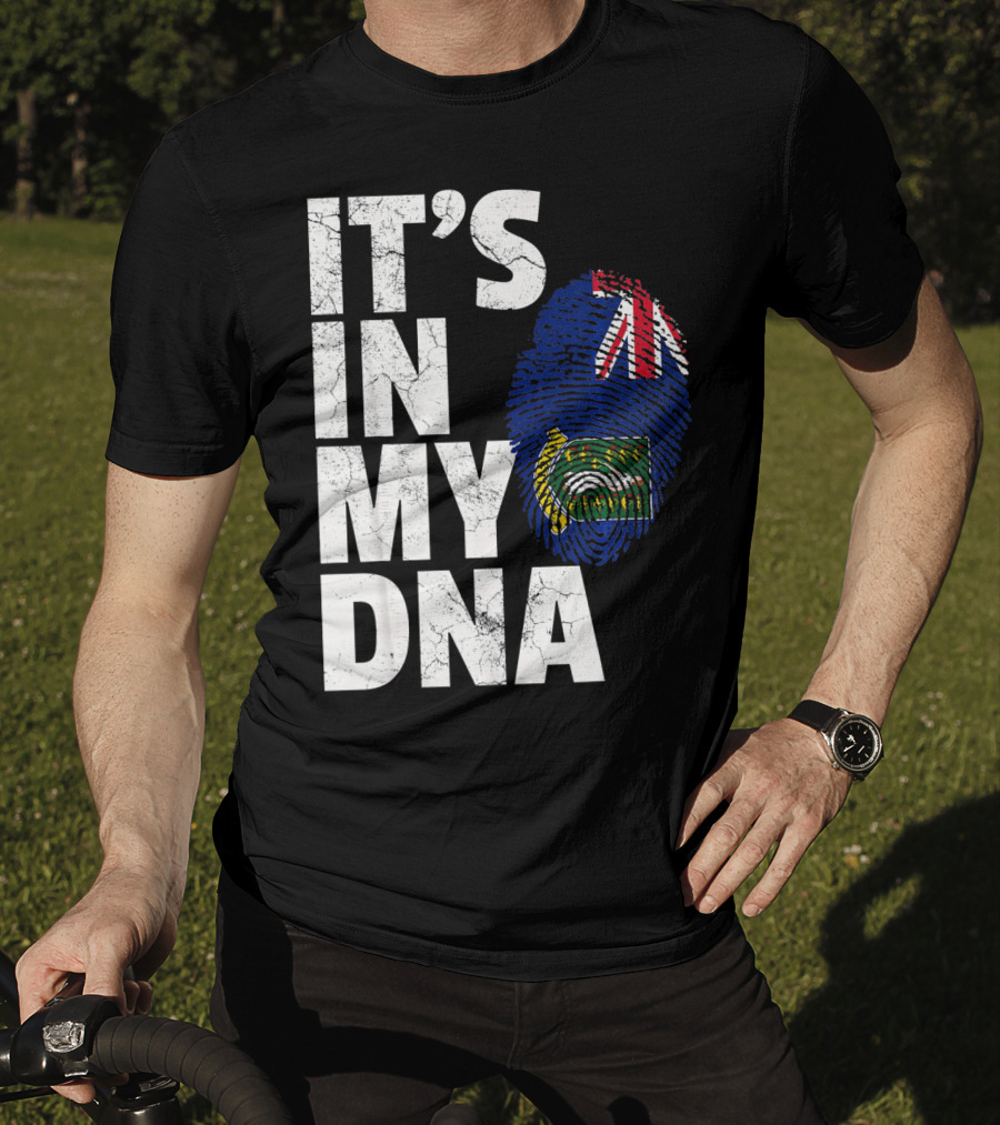 IT'S IN MY DNA British Virgin Islands Flag Fingerprint T-Shirt