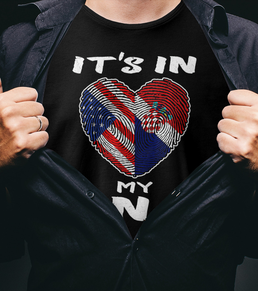 It's In My DNA Croatia Flag Heart Croatian Bira T-Shirt