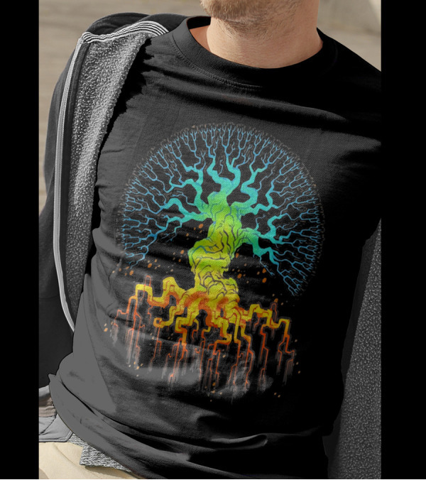 Tree Of Life Radiant Vibrant Roots And Branches T-Shirt