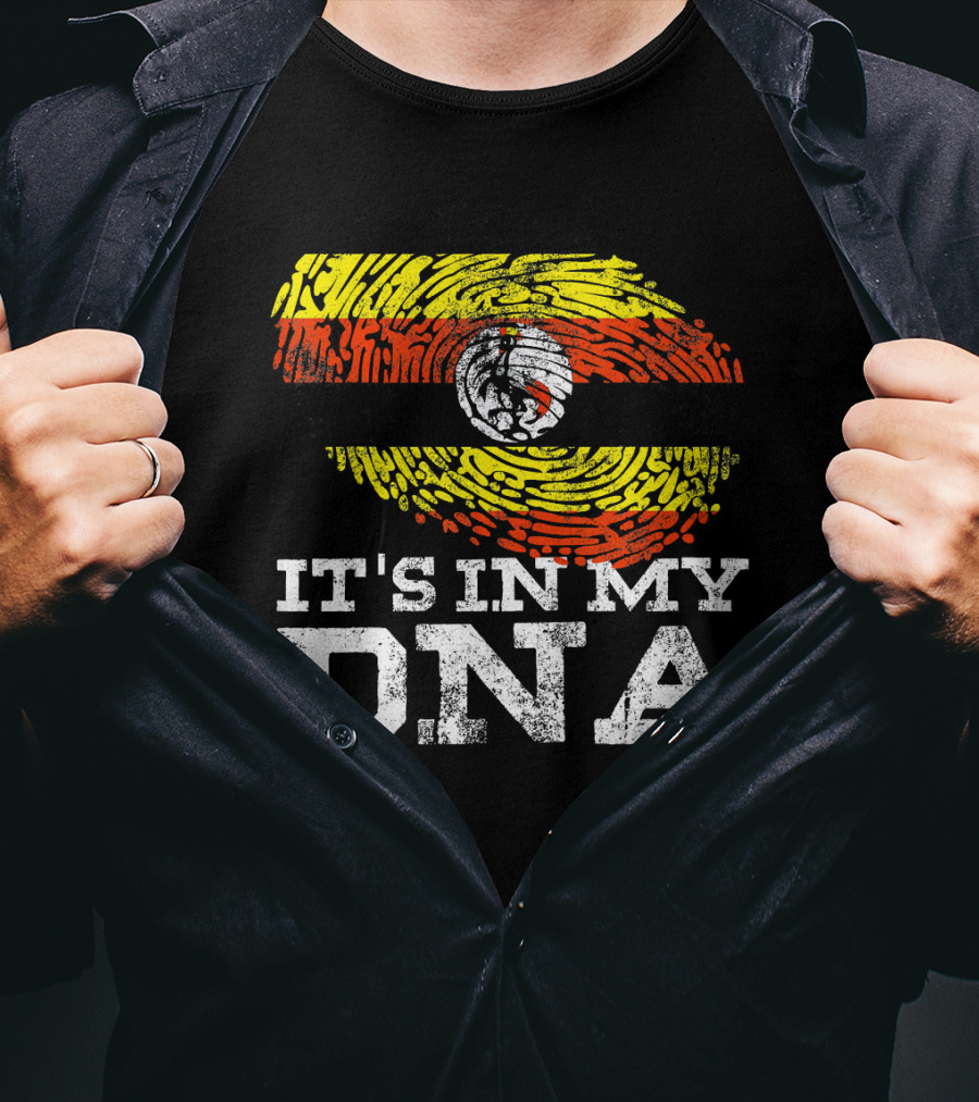 It's In My DNA Ugandan Flag Heritage Pride Africa T-Shirt