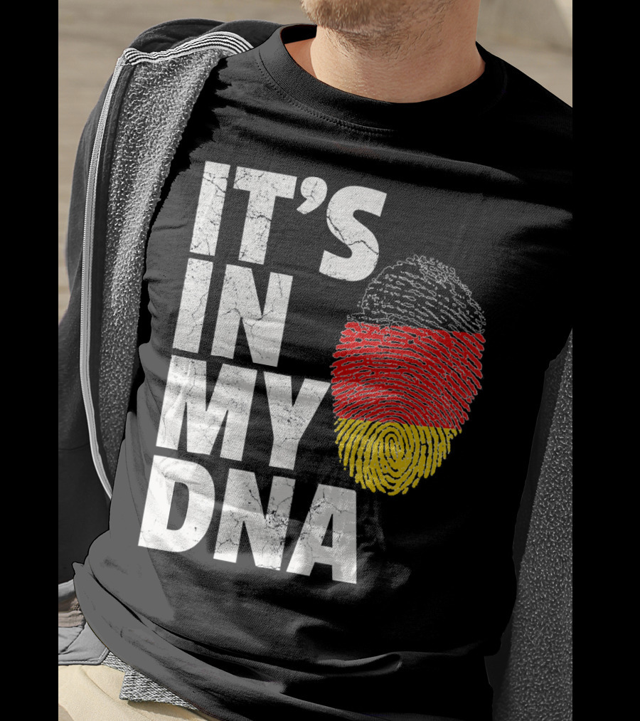 IT'S IN MY DNA German Flag Fingerprint Germany T-Shirt