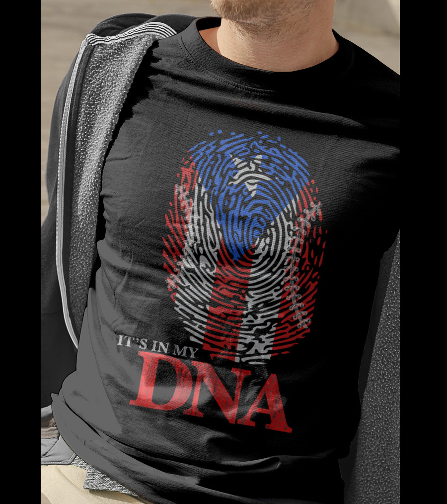 It's In My DNA Puerto Rico Baseball Boricua Flag T-Shirt