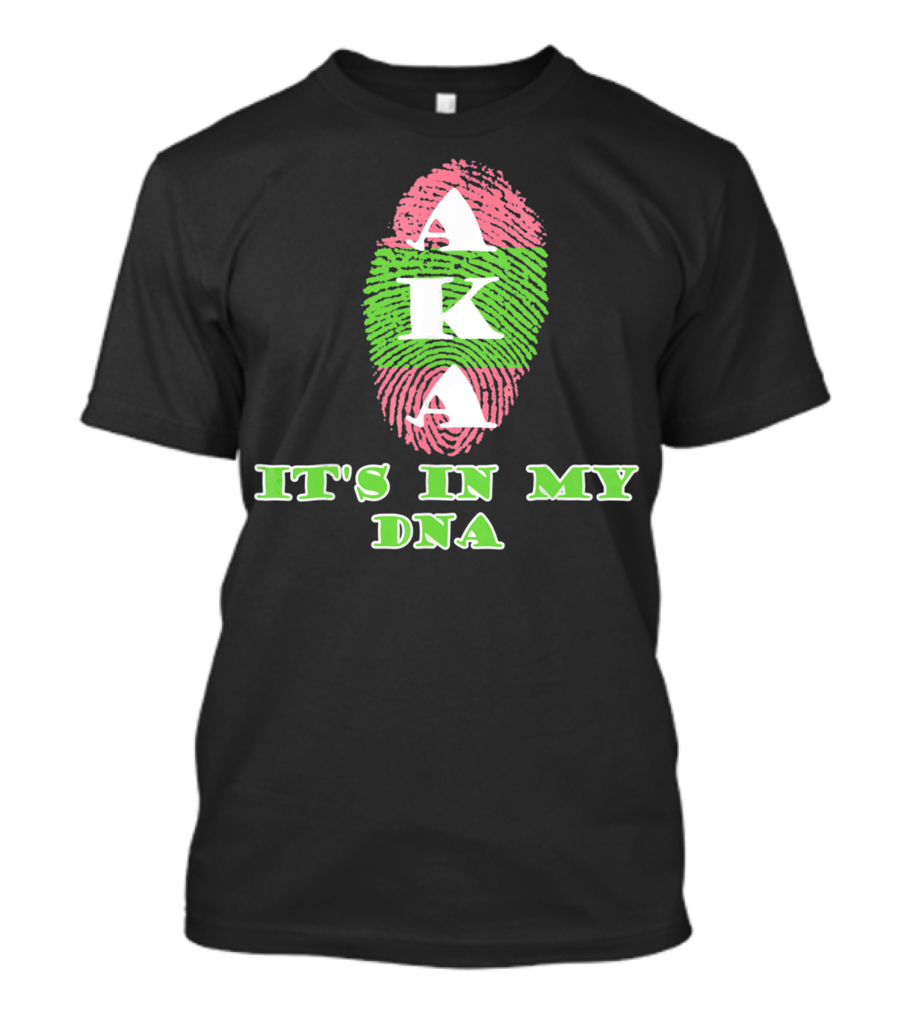 AKA Sorority It's In My DNA Fingerprint T-Shirt