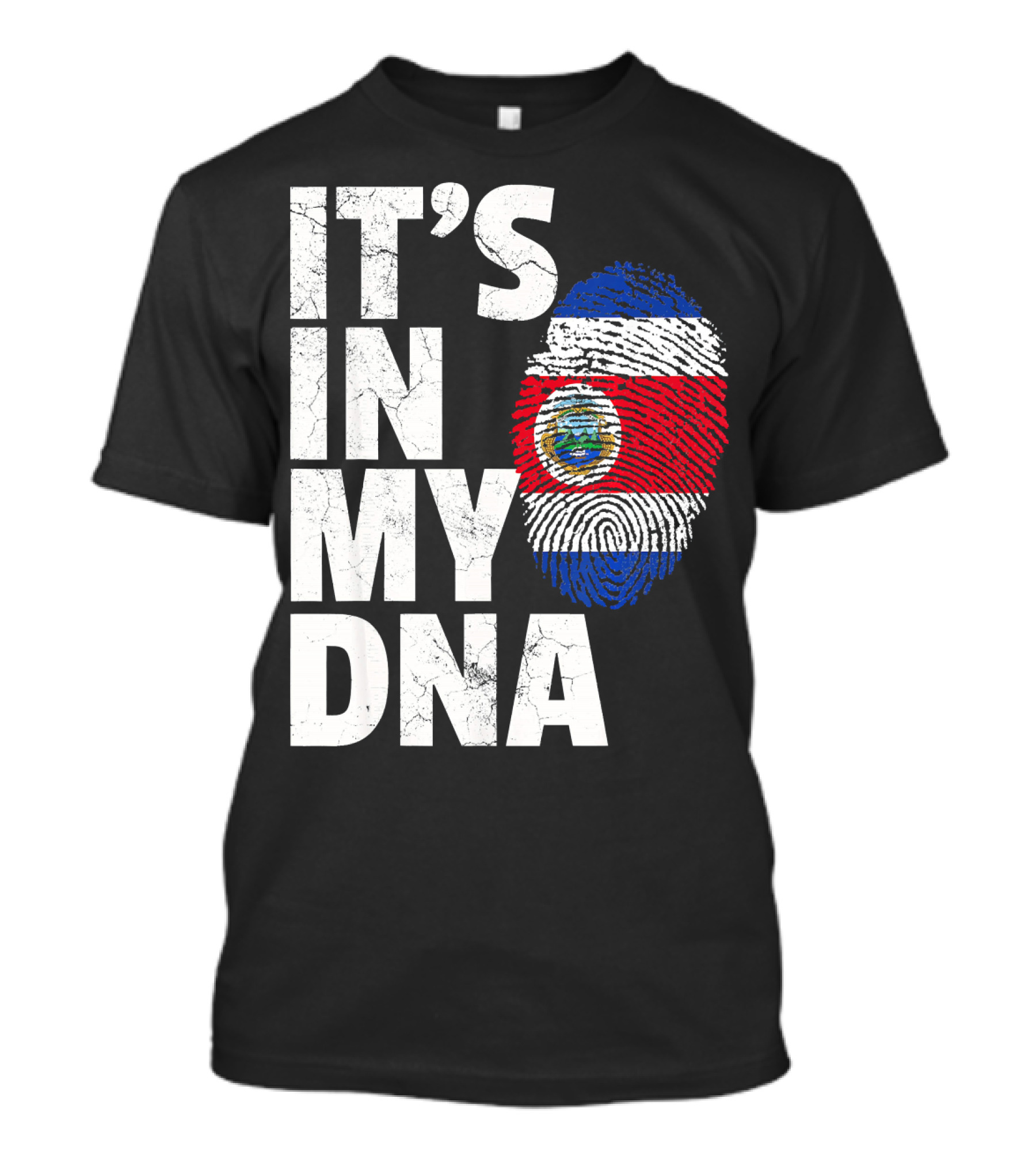 IT'S IN MY DNA Costa Rica Flag Rican Pride T-Shirt