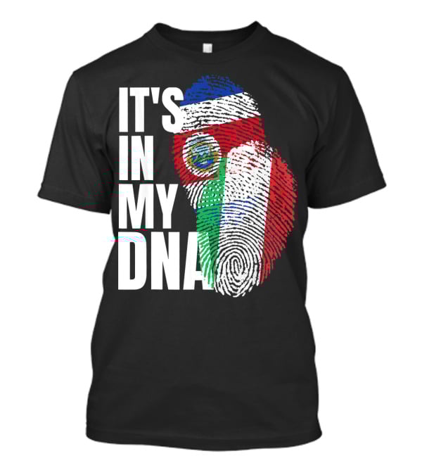 It's In My DNA Costa Rican Italian Flag Mix T-Shirt