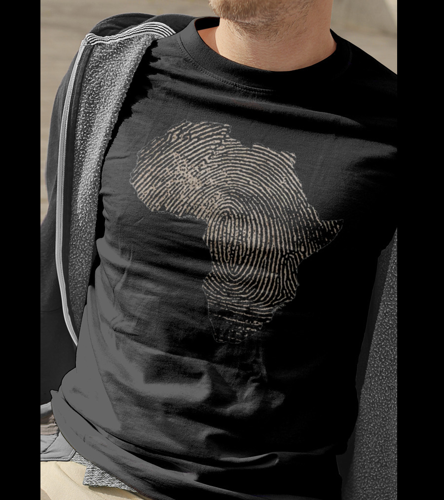 Africa Thumbprint Map T-Shirt