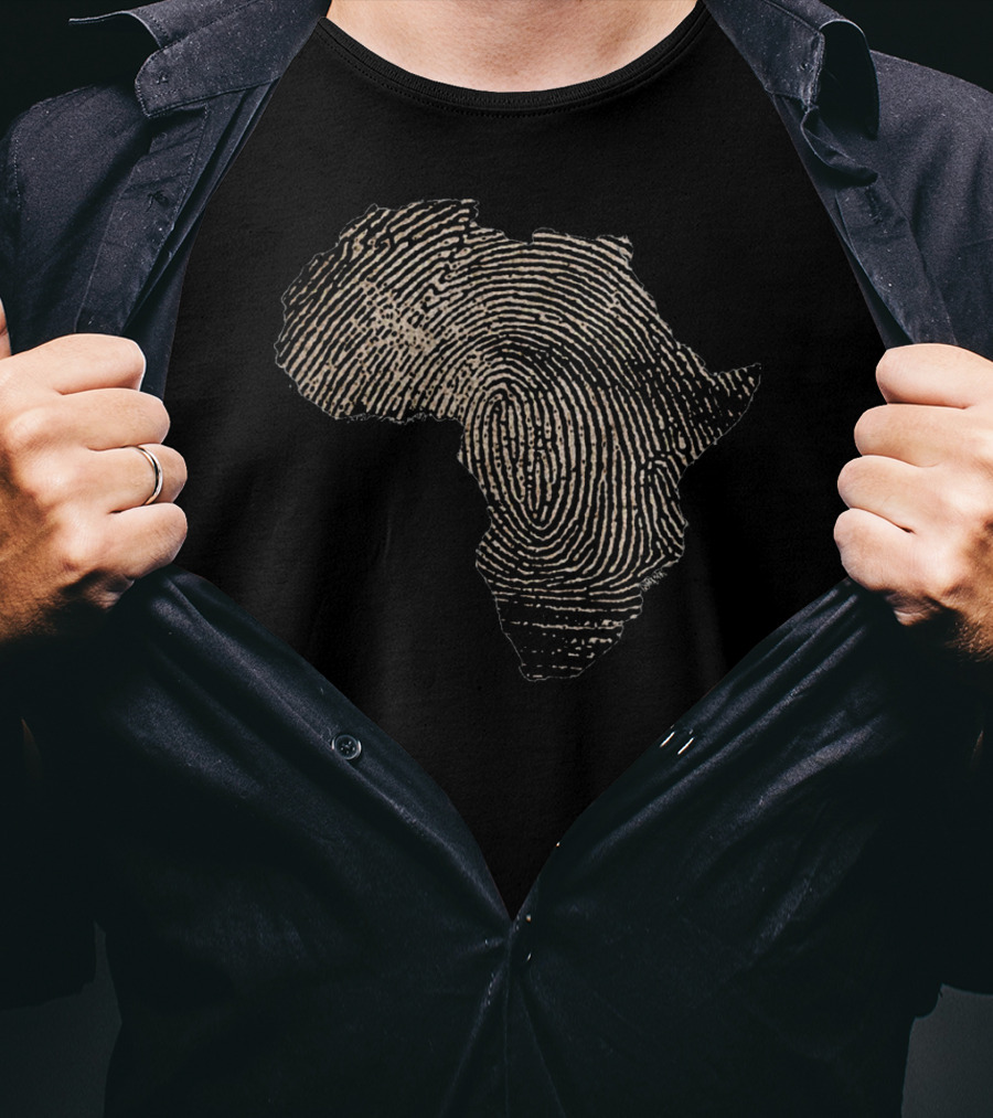 Africa Thumbprint Map T-Shirt