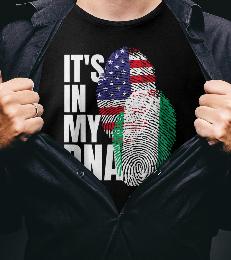 IT'S IN MY DNA American And Nigerian Mix Heritage T-Shirt