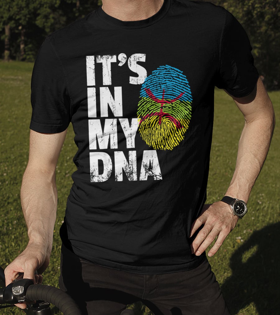 It's IN My Dna Amazigh Tamazgha Kabyle Fingerprint T-Shirt