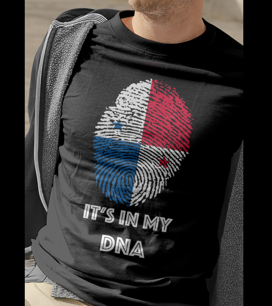 Panama Flag Fingerprint It's In My DNA T-Shirt